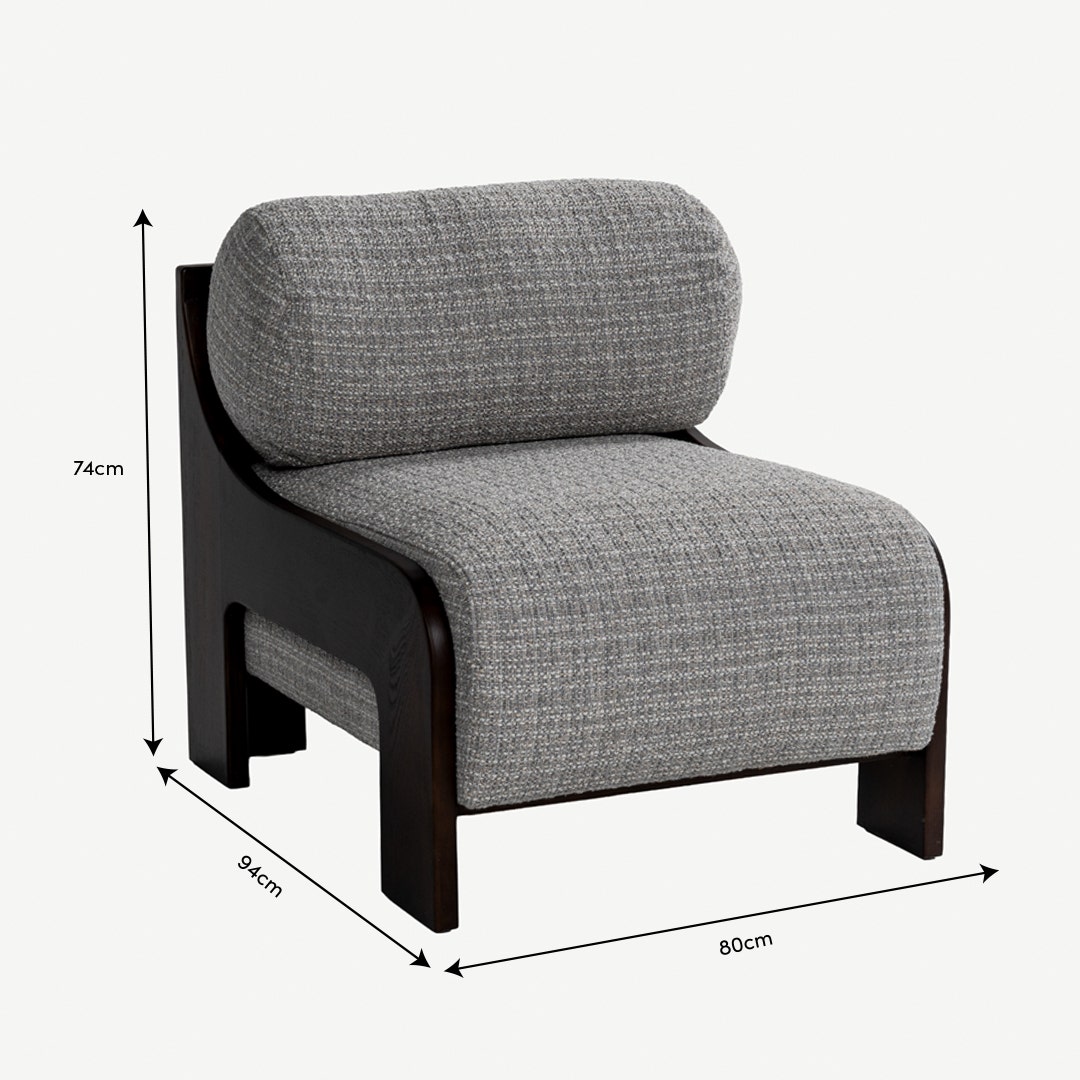 Rambo Accent Chair Grey