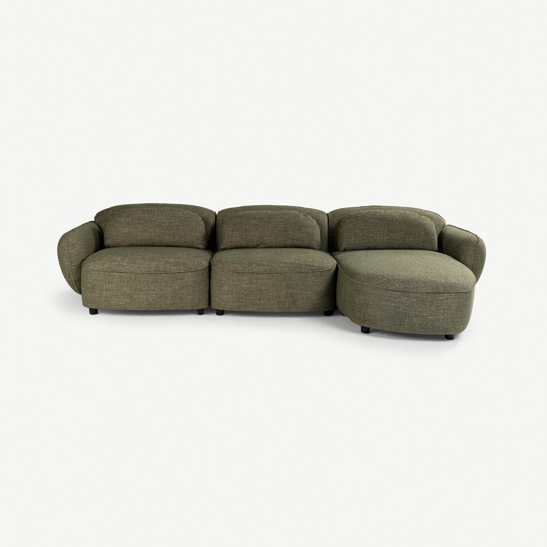 Kimi Right Corner Sofa Green