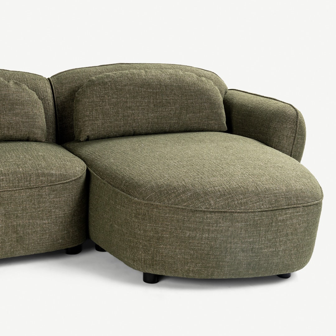 Kimi Right Corner Sofa Green