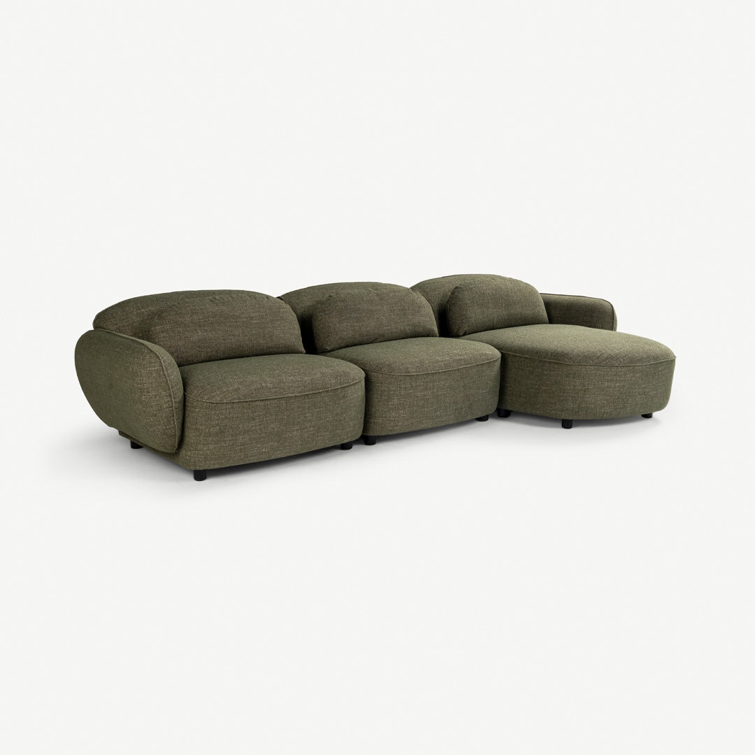 Kimi Right Corner Sofa Green