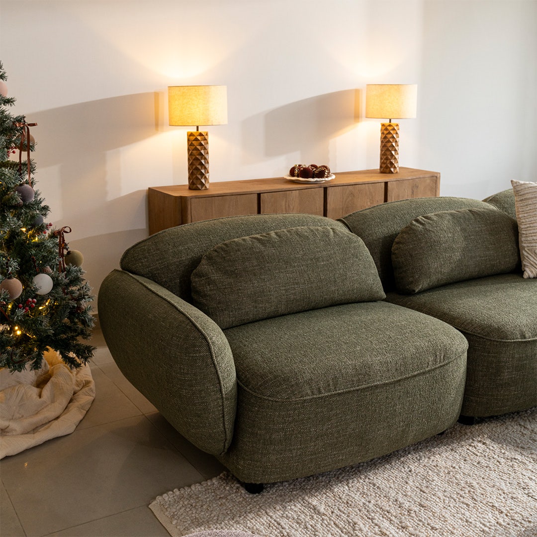 Kimi Right Corner Sofa Green