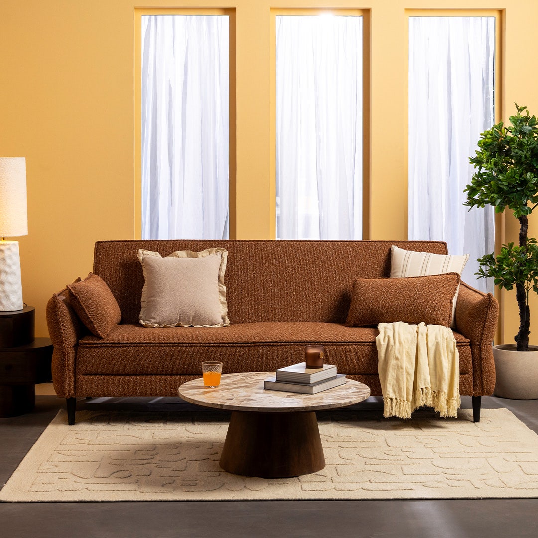 Lowan Sofa Bed Terracotta - PF
