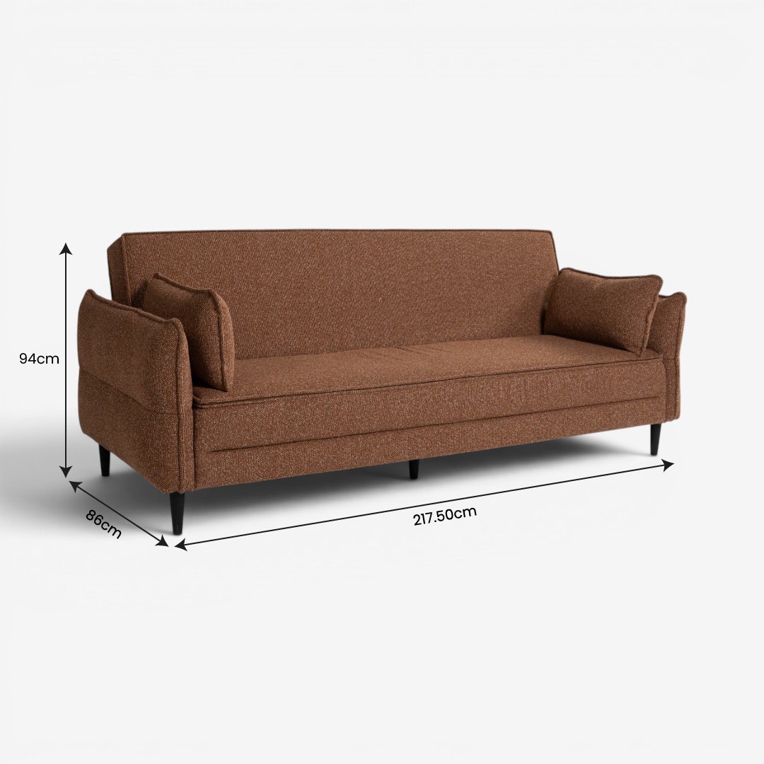 Lowan Sofa Bed Terracotta - PF