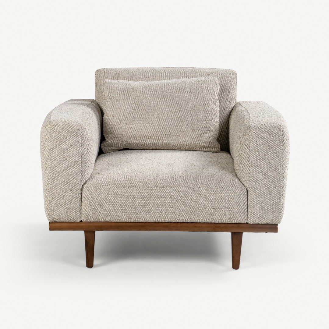 Andrea 1 Seater Sofa Ecru