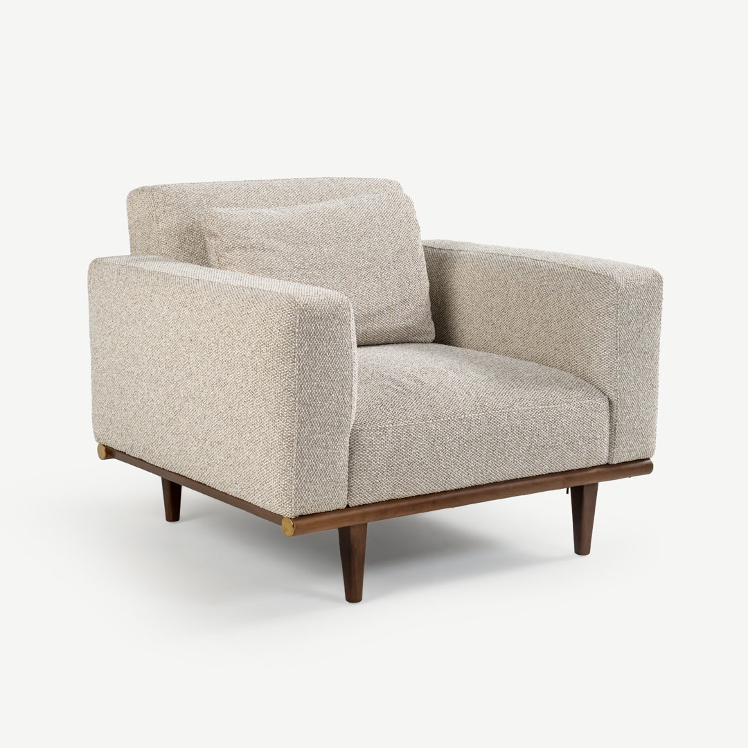 Andrea 1 Seater Sofa Ecru