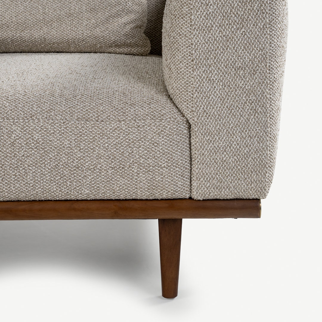 Andrea 1 Seater Sofa Ecru