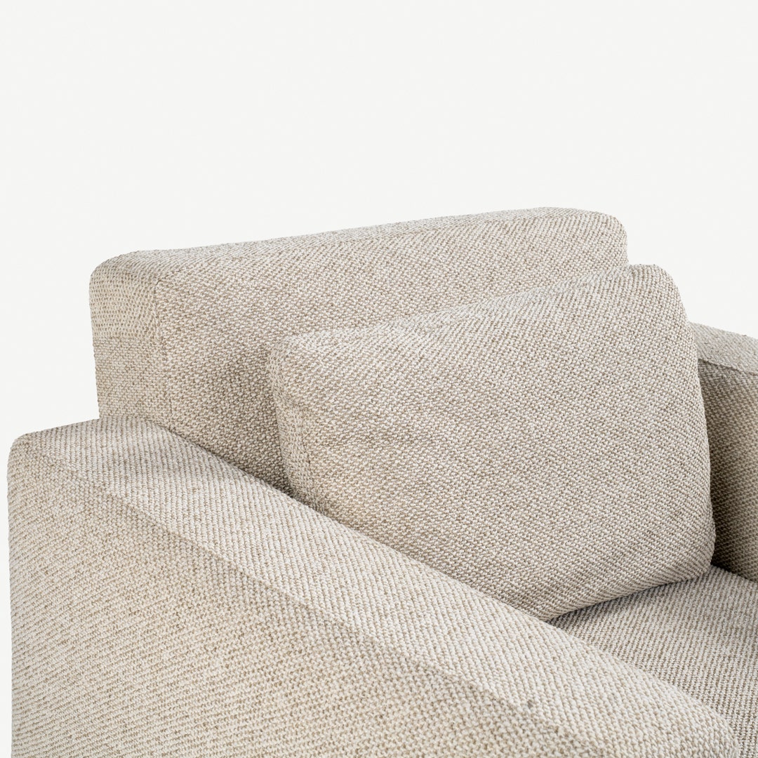 Andrea 1 Seater Sofa Ecru