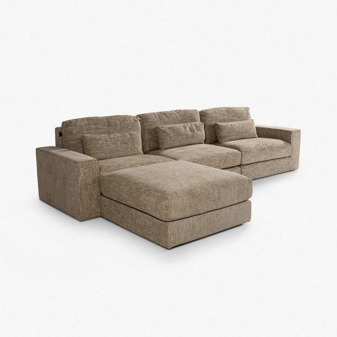 Kayan Right Corner Sofa Sand