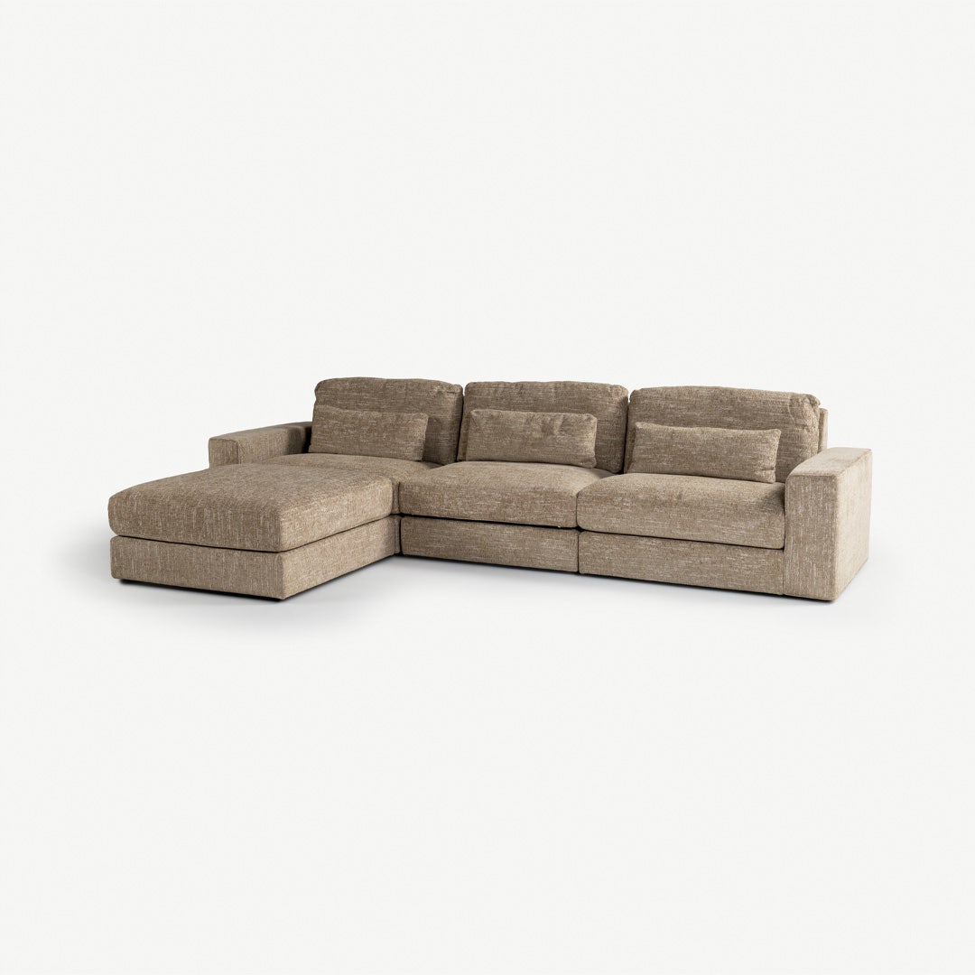 Kayan Right Corner Sofa Sand