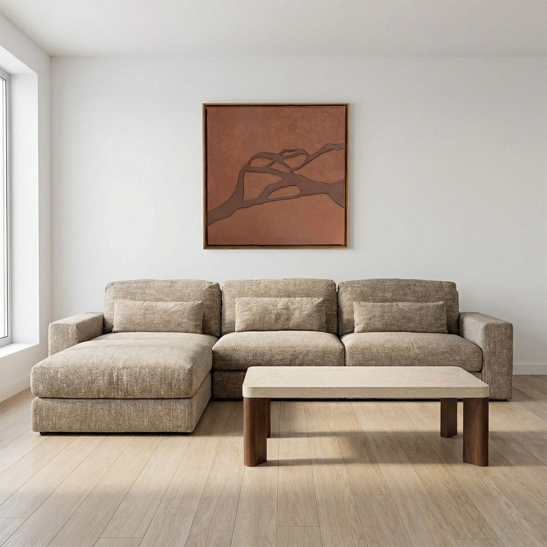 Kayan Right Corner Sofa Sand