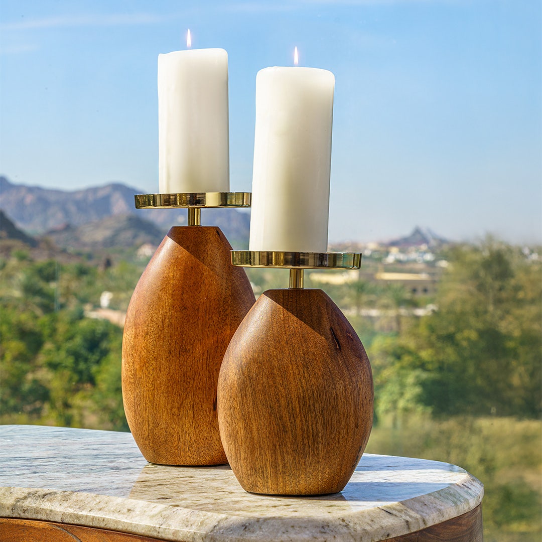 Makrien Pillar Candle Holder-20cm