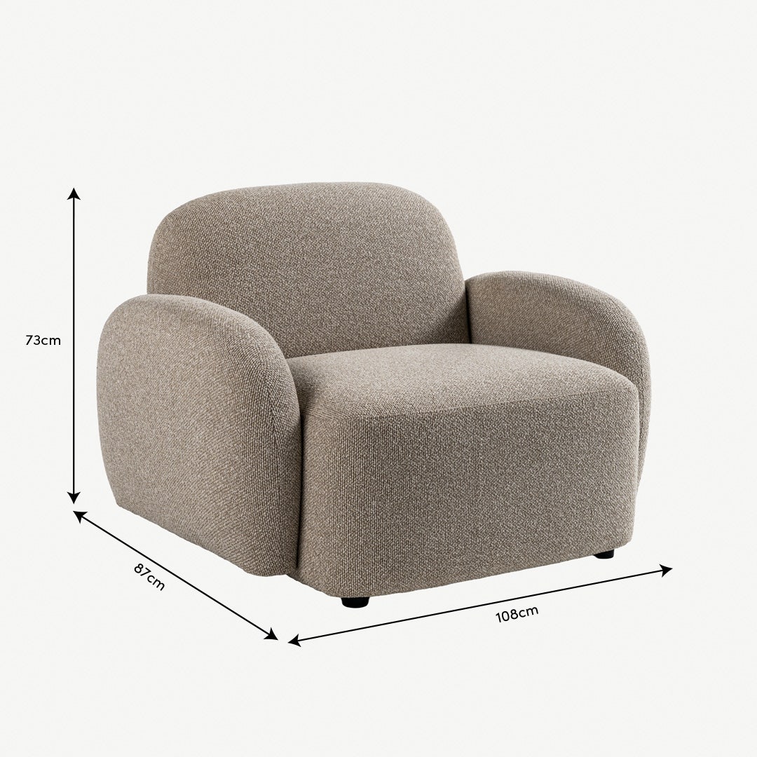 Sarera 1 Seater Sofa Beige