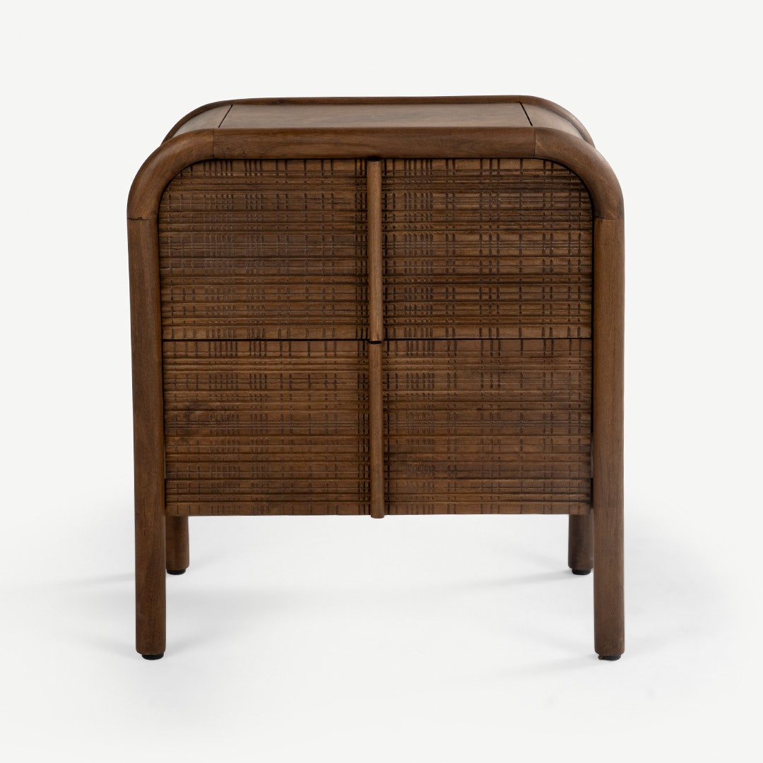 Maceo Bedside Table Brown