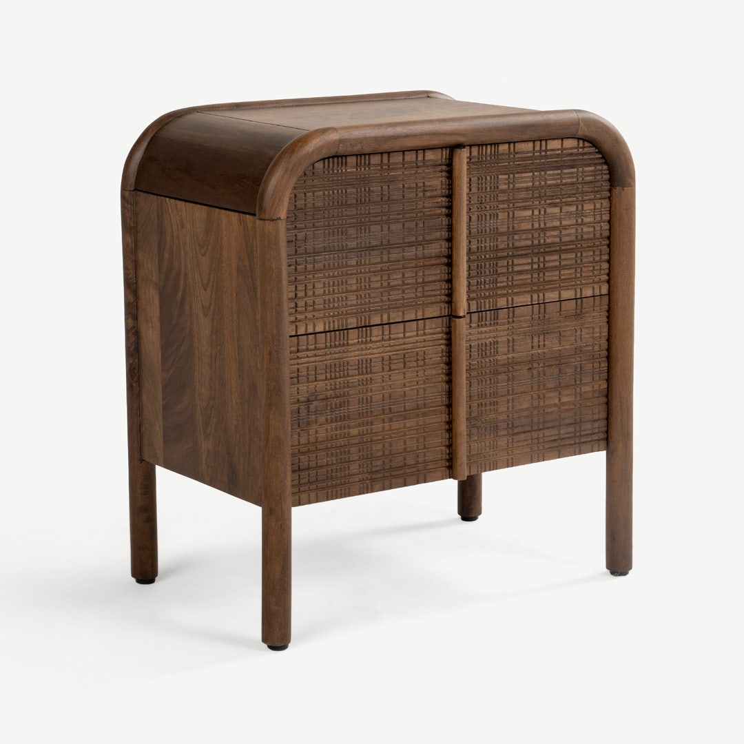 Maceo Bedside Table Brown