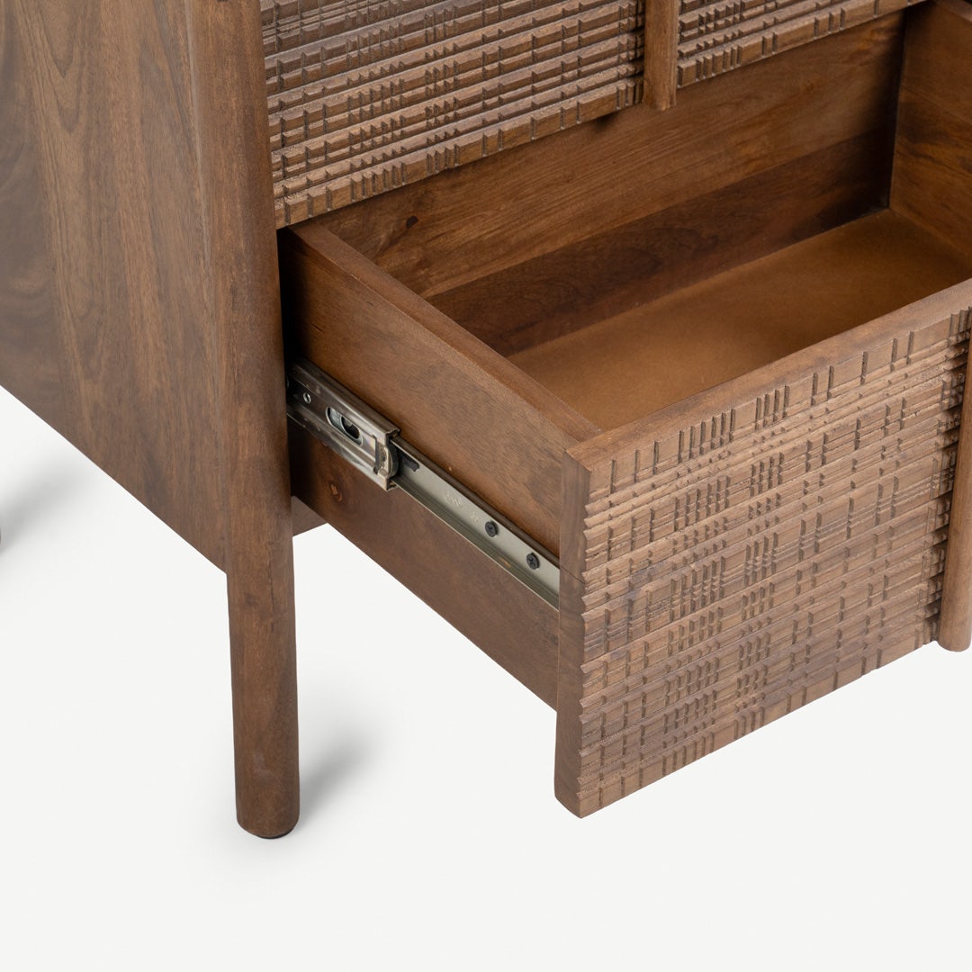 Maceo Bedside Table Brown