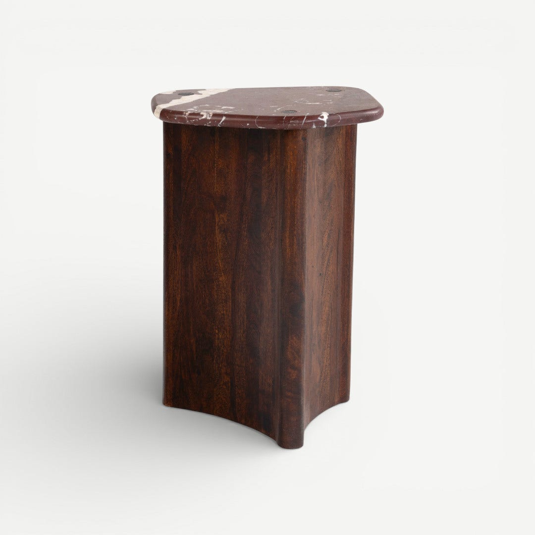 مشربية طقم طاولة جانبية - جوز