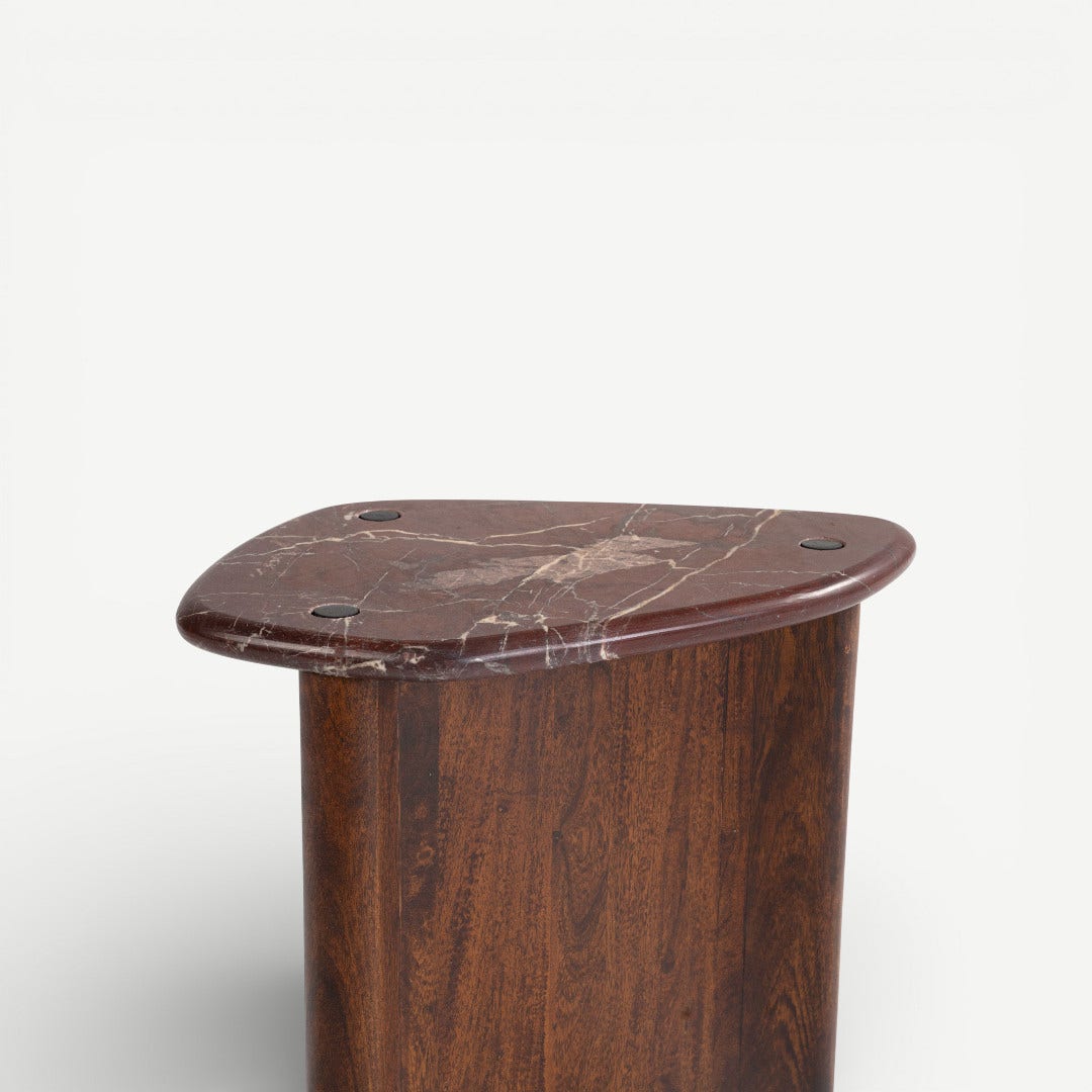 مشربية طقم طاولة جانبية - جوز