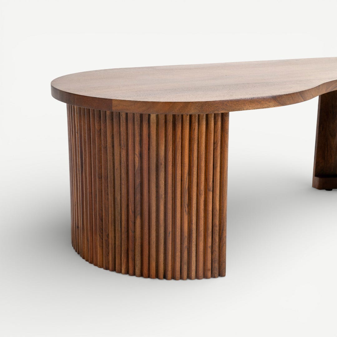 Kamelie Coffee Table Set Brown