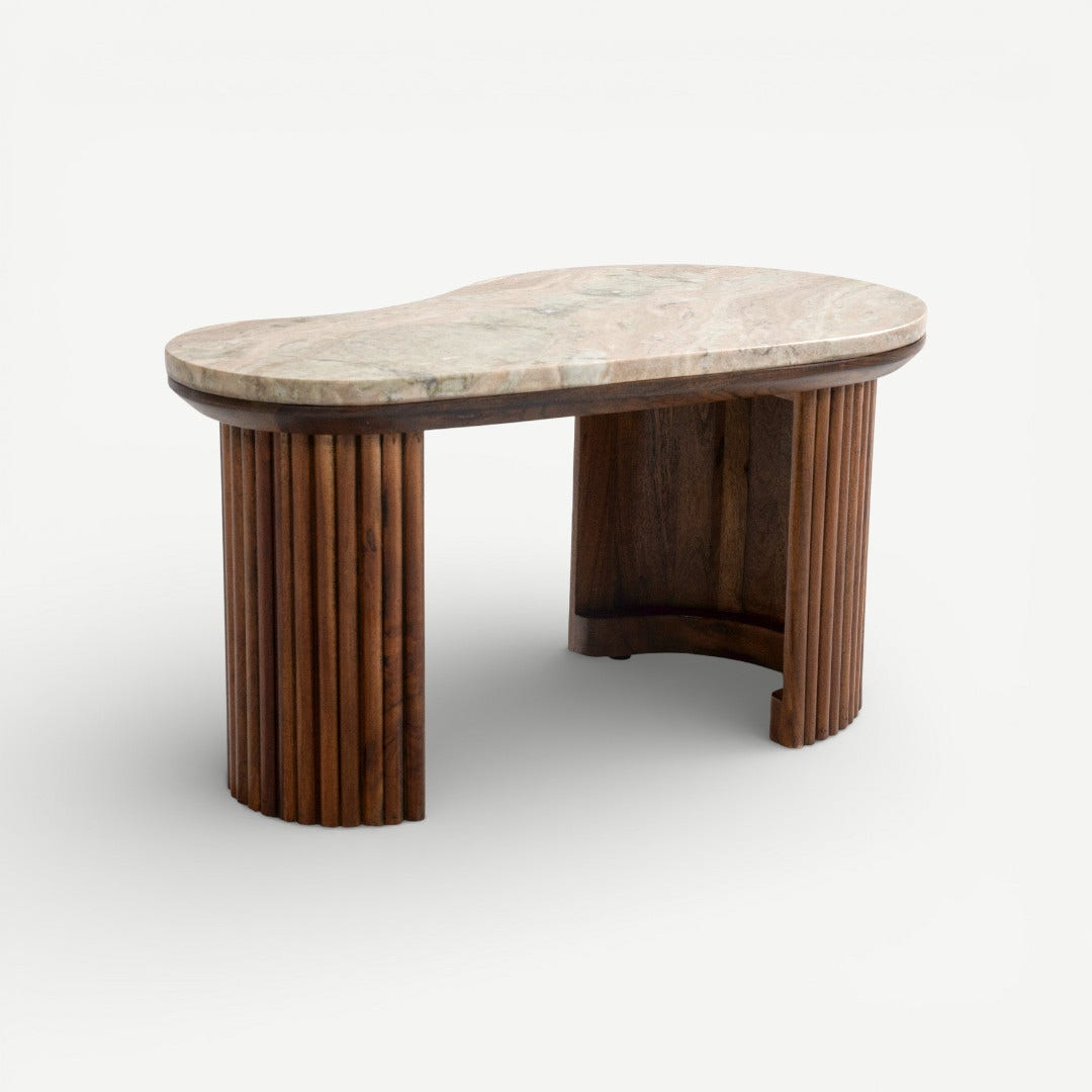 Kamelie Coffee Table Set Brown