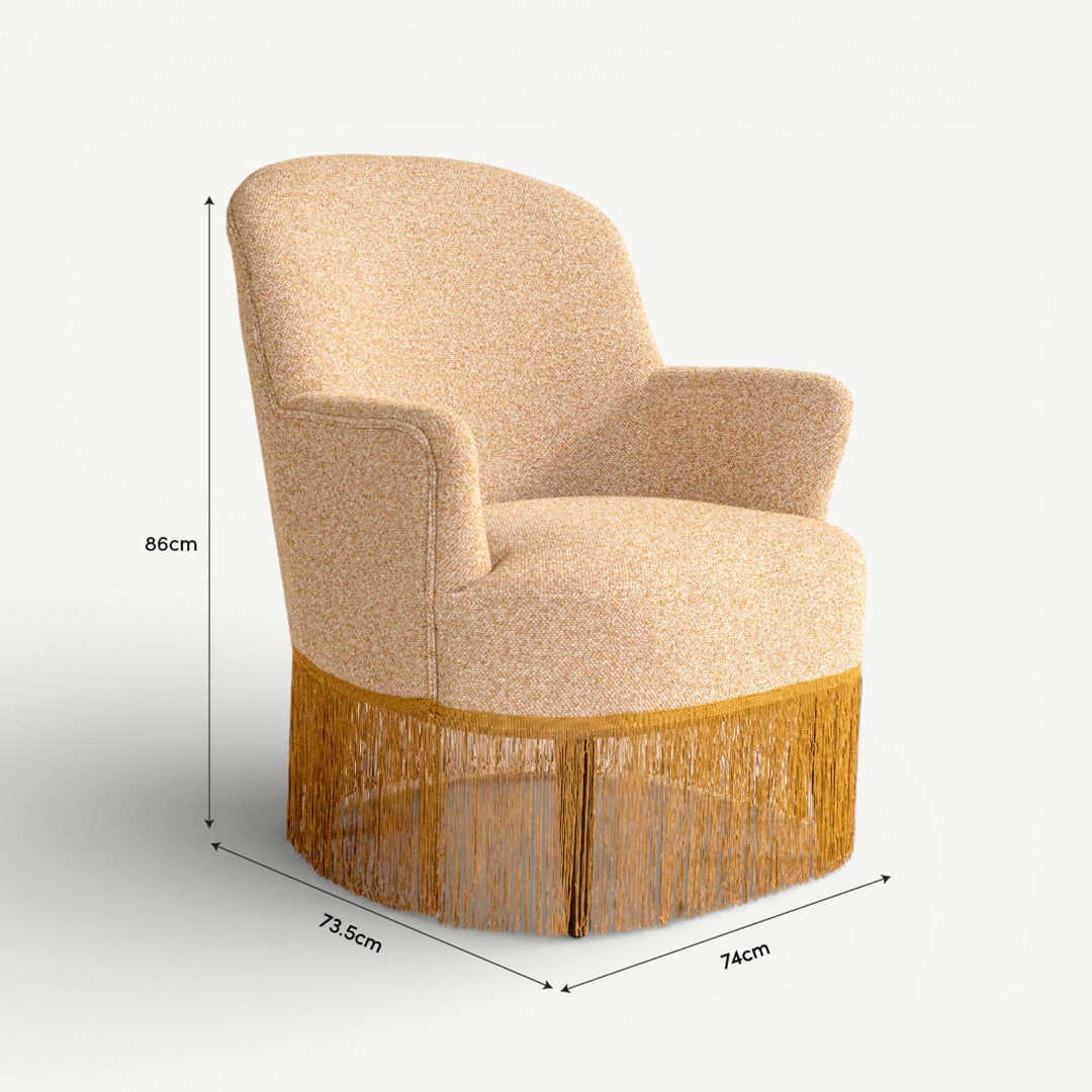 Mersol 1 Seater Sofa Mustard