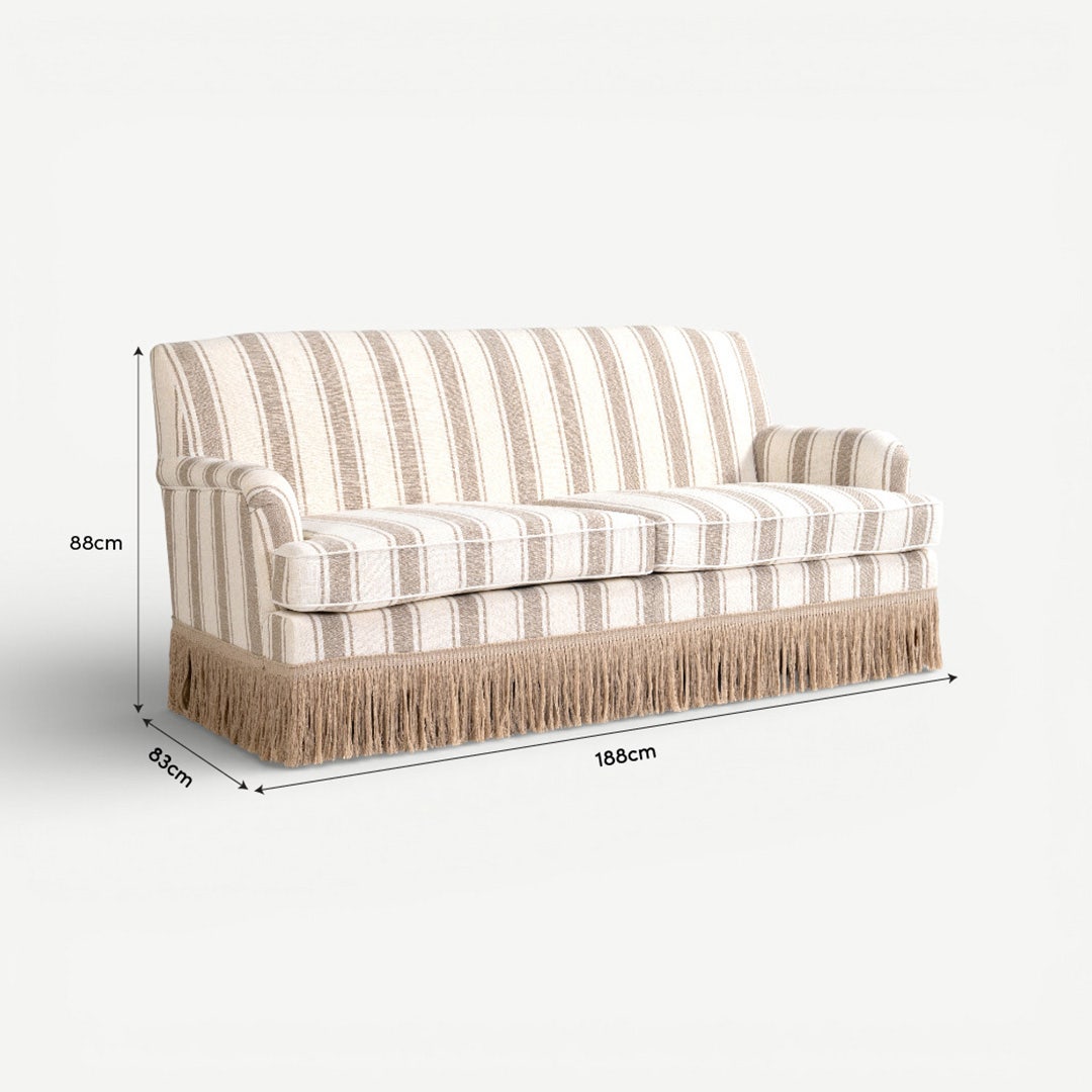 إدلار كنبة مقعدين - البيج