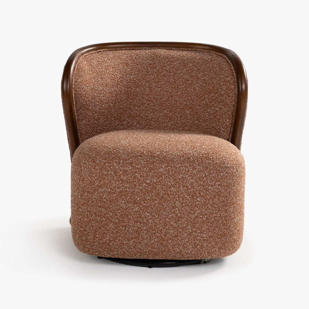 Jeah 1 Seater Swivel Sofa Terracotta