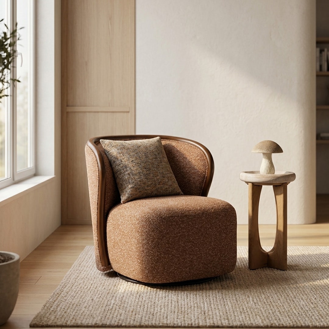 Jeah 1 Seater Swivel Sofa Terracotta