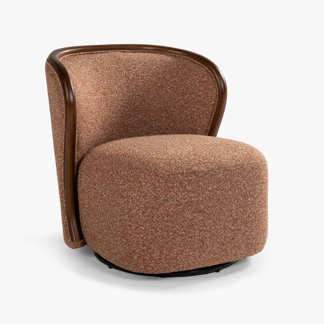 Jeah 1 Seater Swivel Sofa Terracotta