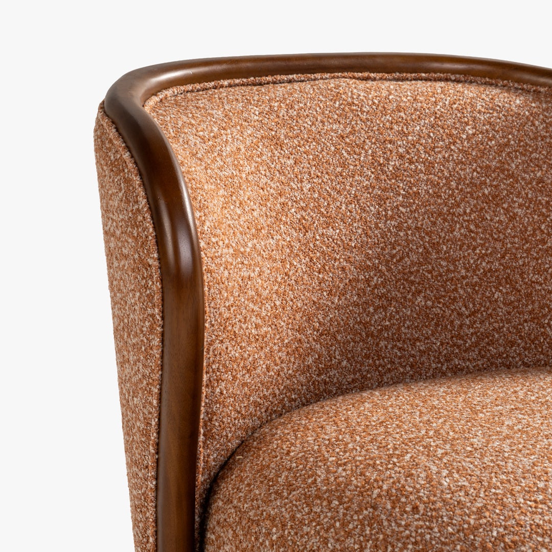 Jeah 1 Seater Swivel Sofa Terracotta