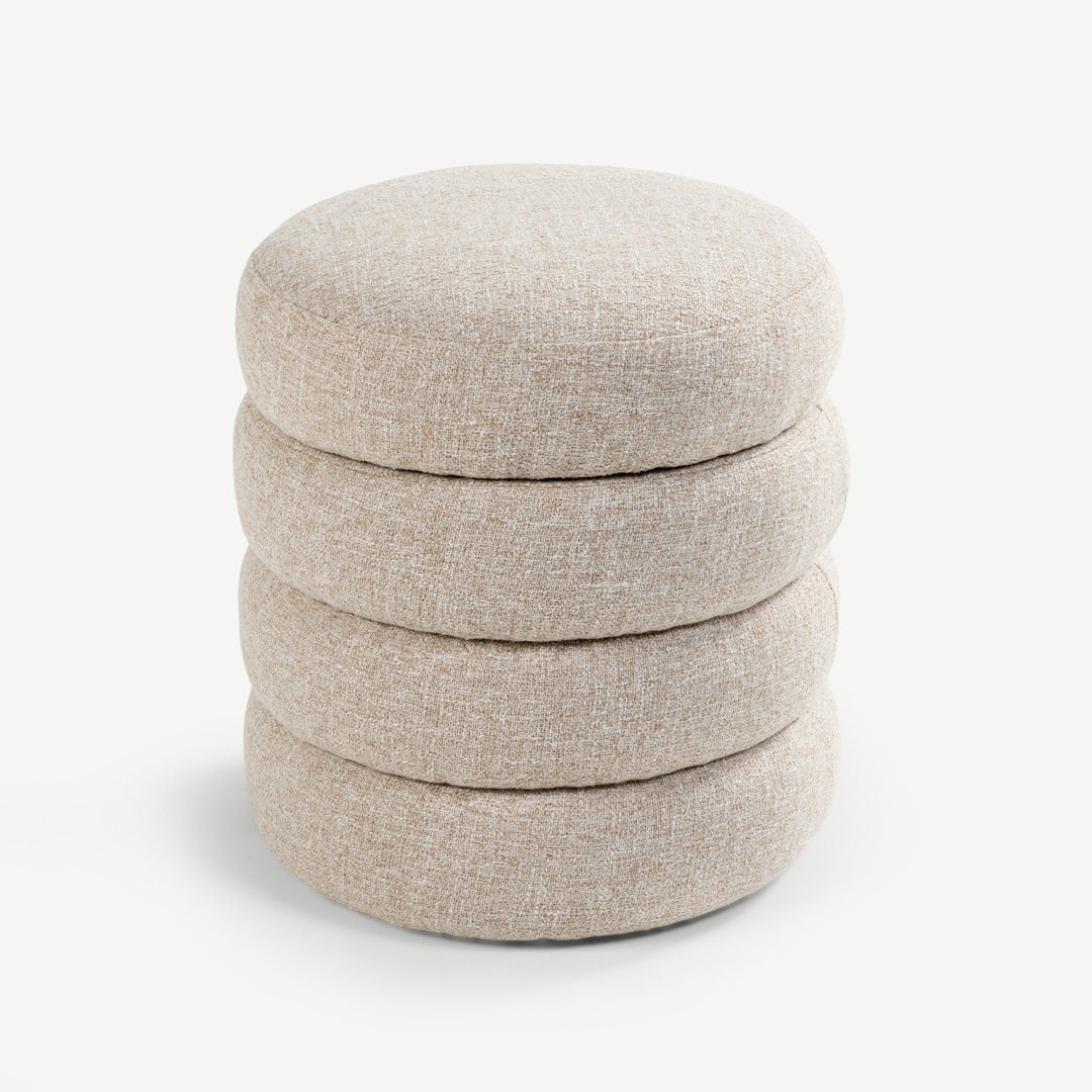 Alliot Stool with Storage Grey