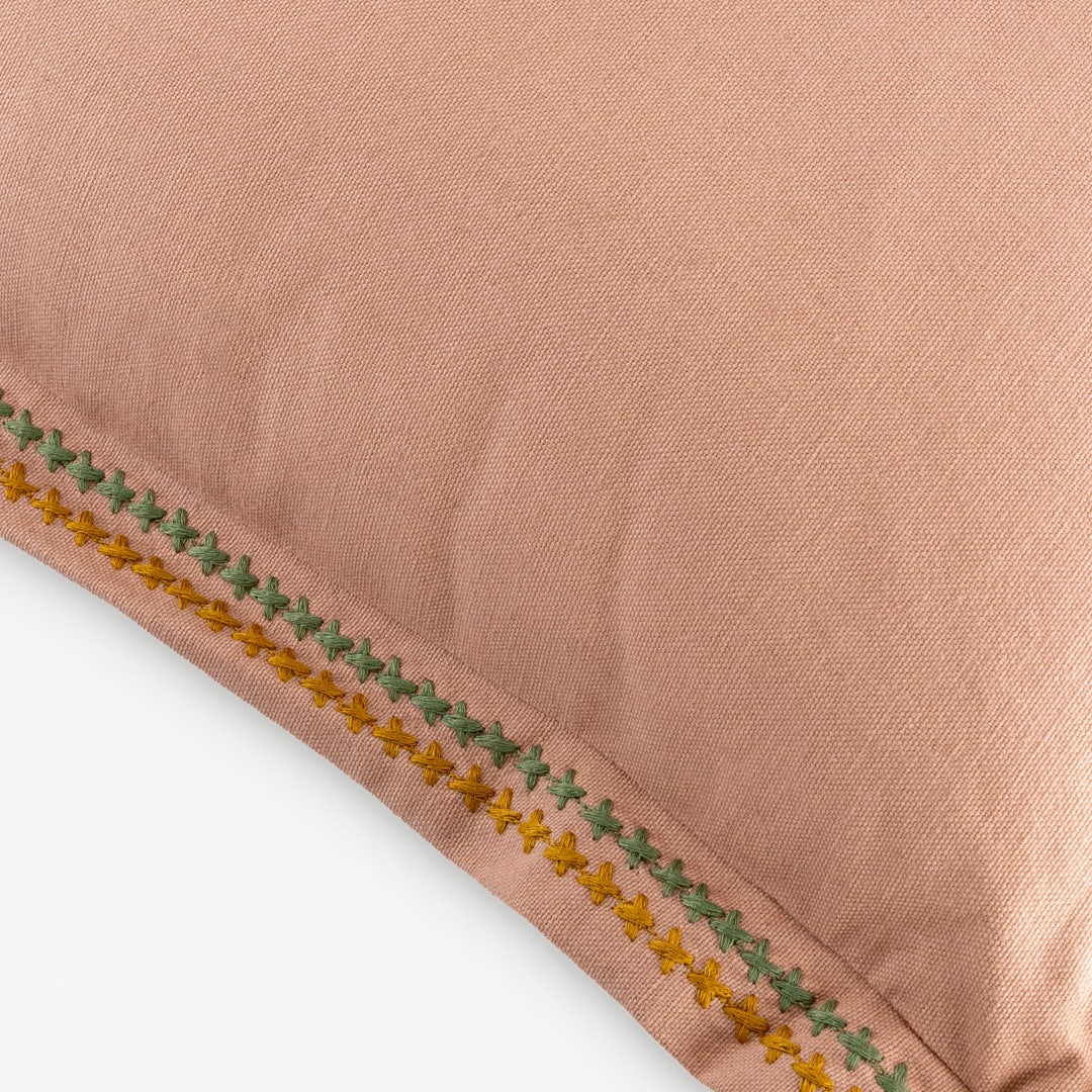Davie Embroidered Cushion - 50x50cm