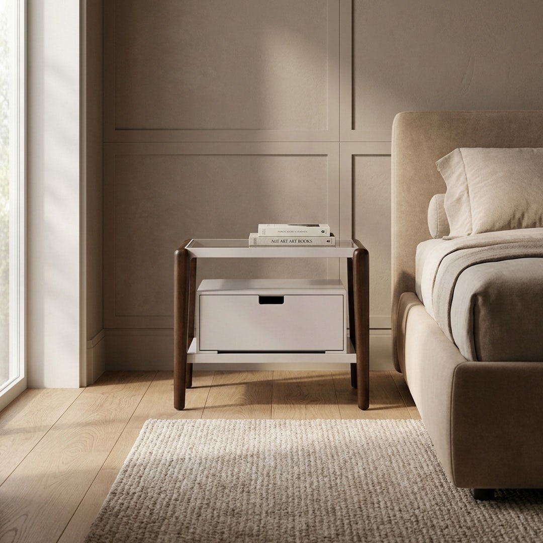 Adonis Bedside Table Walnut