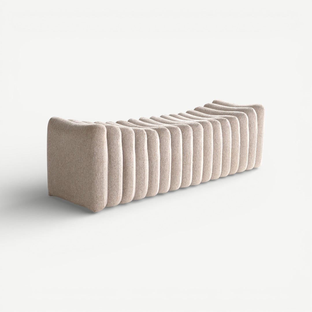 Merza Bench 160cm Ecru