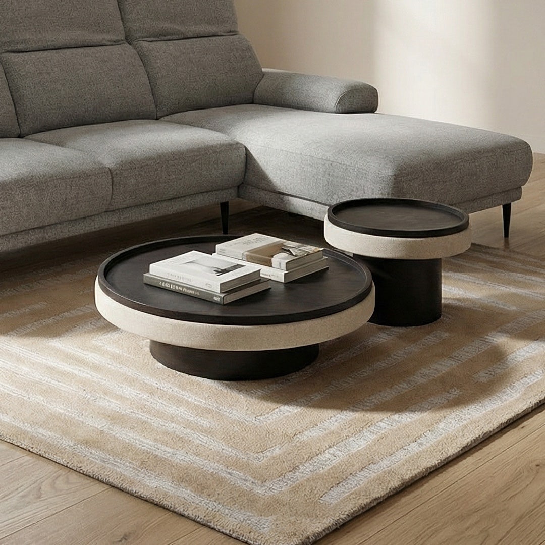 تيريس طقم طاولات قهوة - جوز