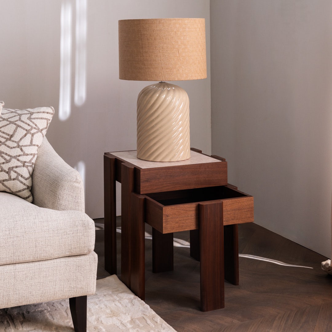 Milla Nest of Tables Walnut