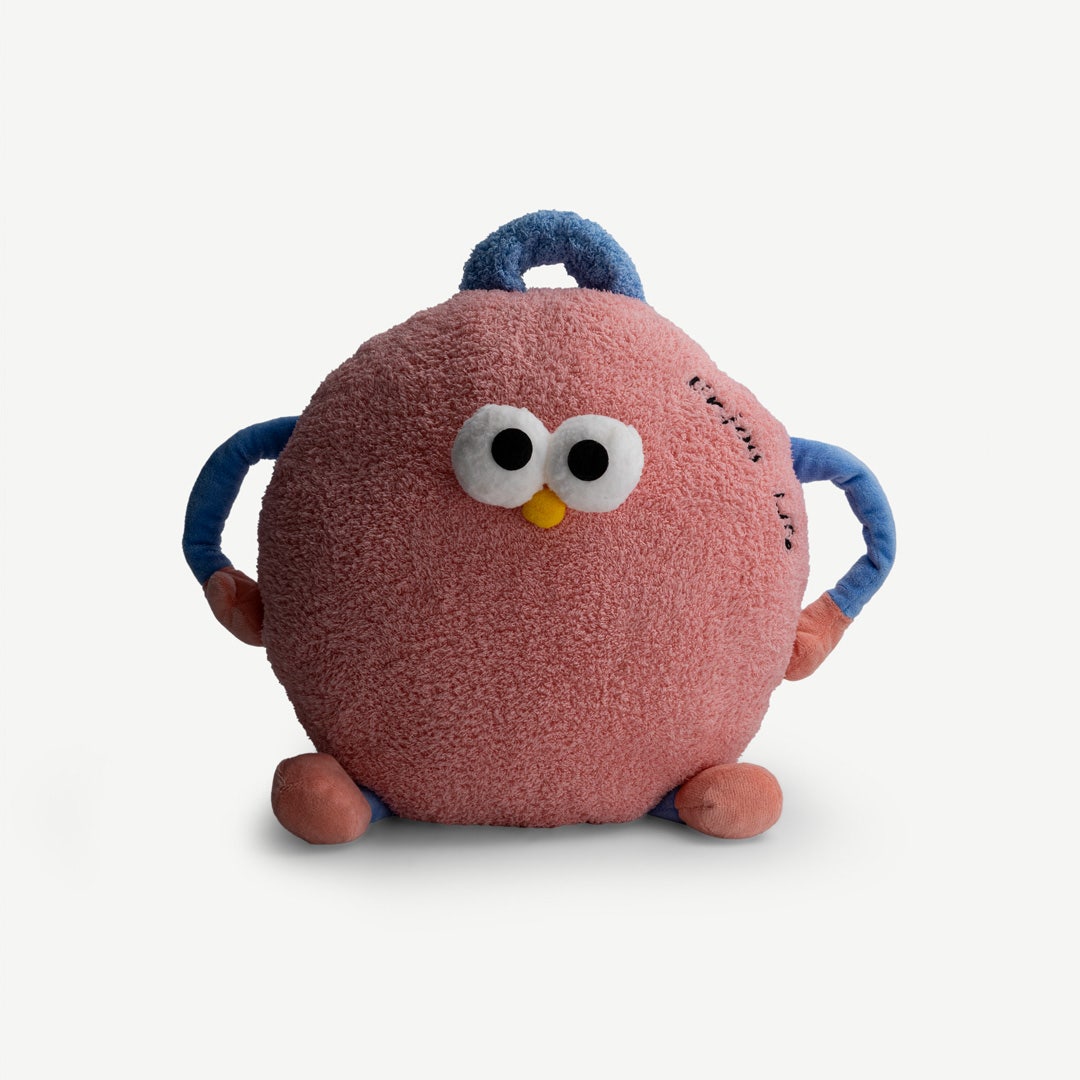 Ramies Cushion/Blanket Pink - 90x165cm