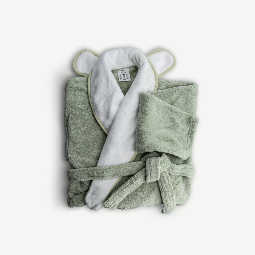 Normin Bathrobe Green