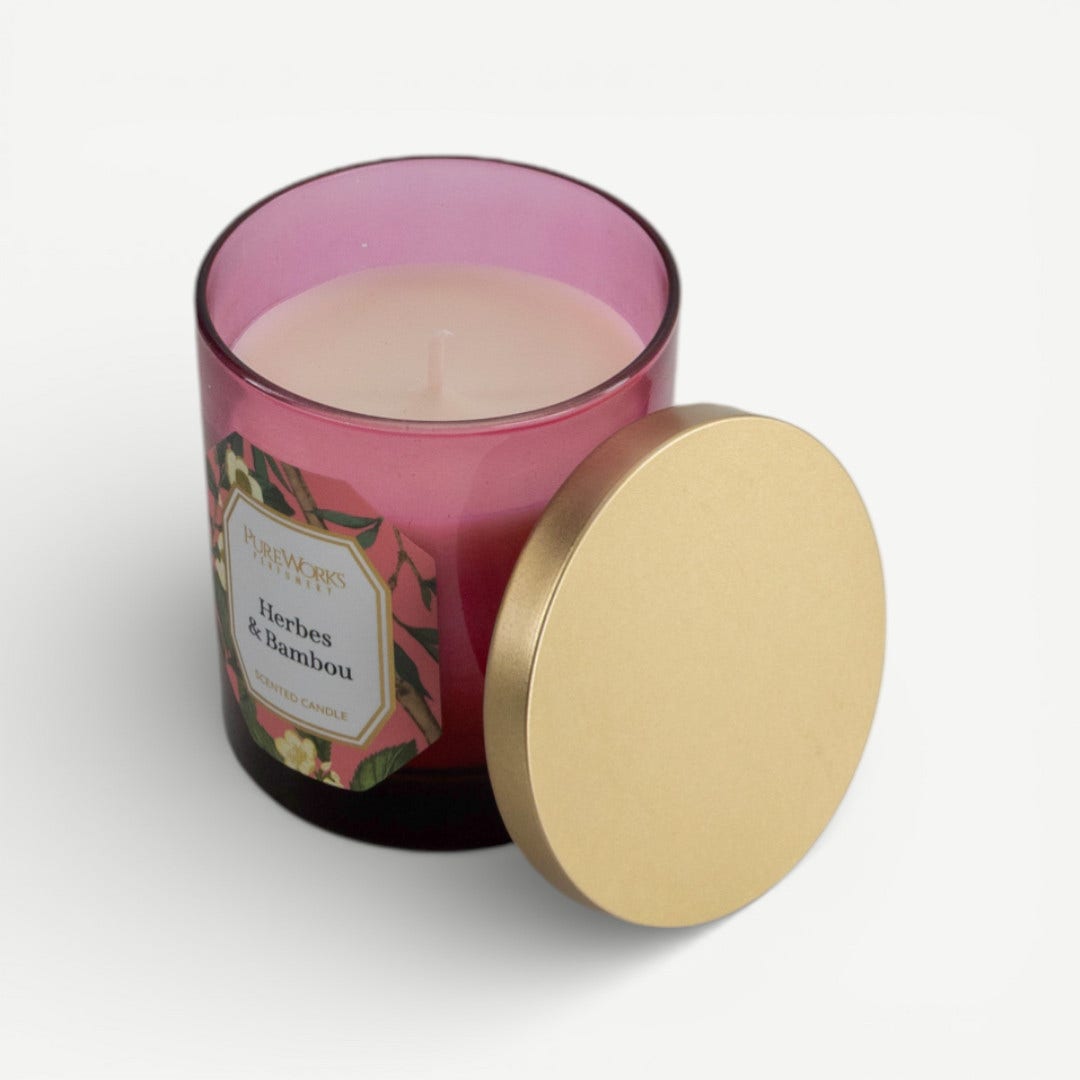 Jardin Scented Candle-Herbes & Bambou
