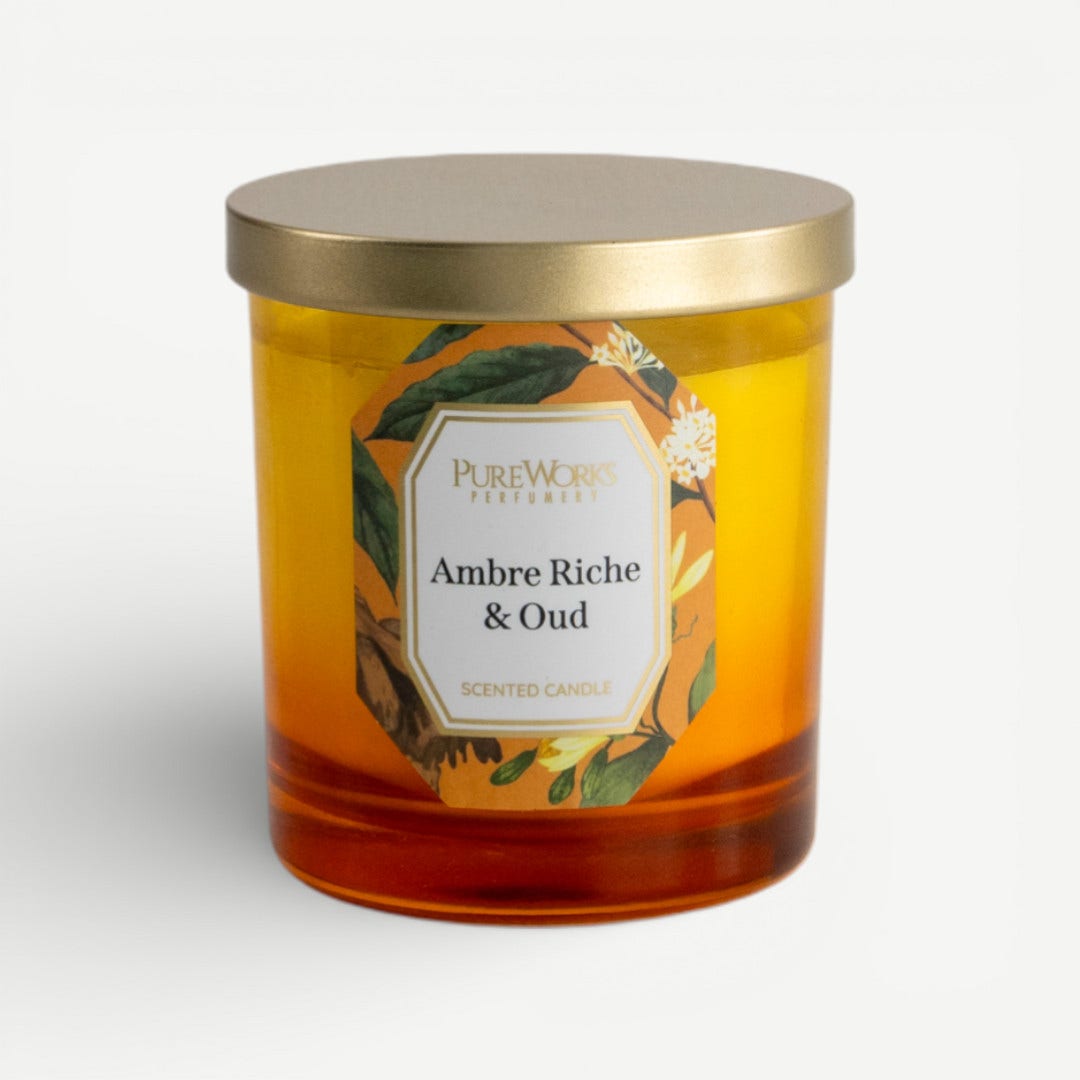 Jardin Scented Candle-Ambre Riche & Oud