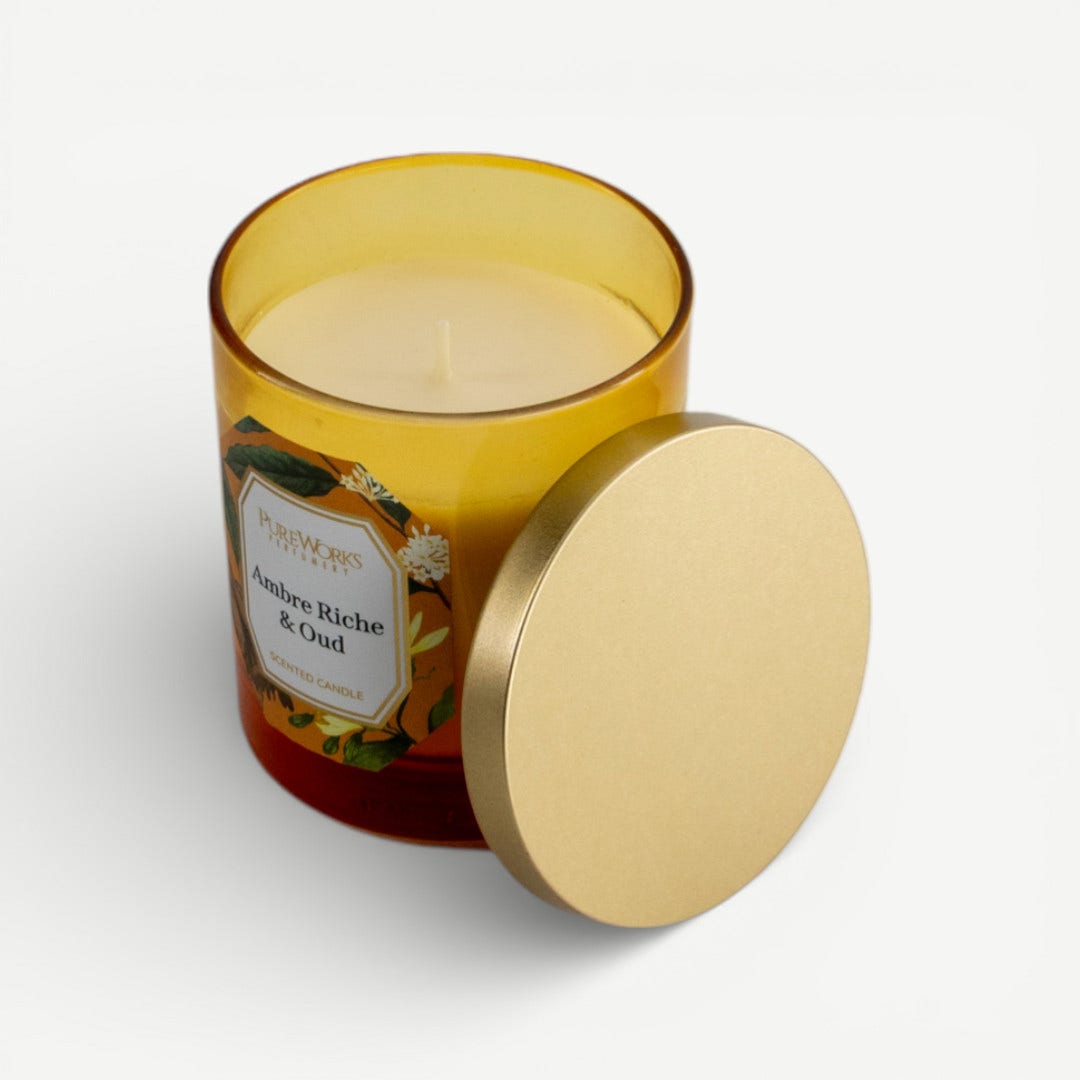Jardin Scented Candle-Ambre Riche & Oud