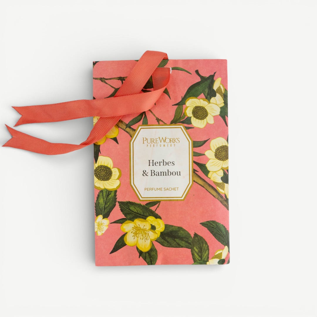 Jardin Scented Sachet-Herbes & Bambou