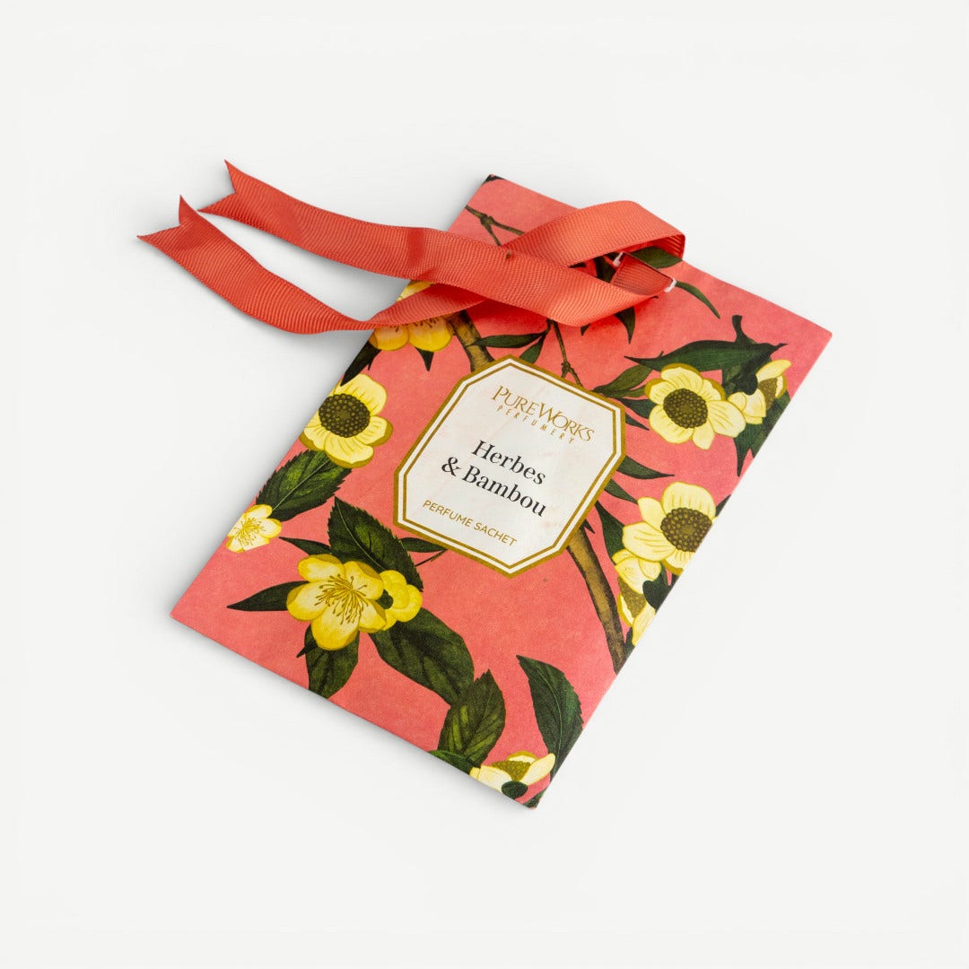 Jardin Scented Sachet-Herbes & Bambou