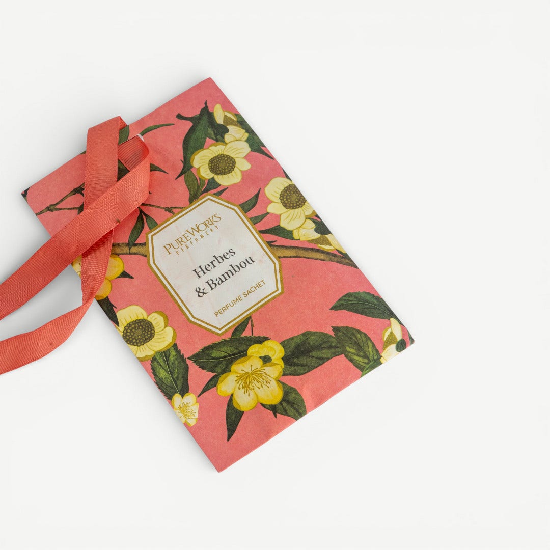 Jardin Scented Sachet-Herbes & Bambou