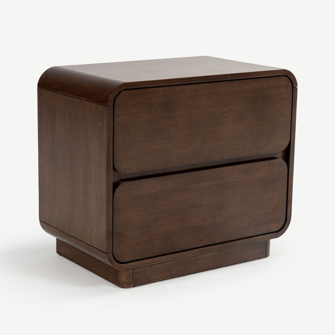 Melbi Bedside Table Walnut