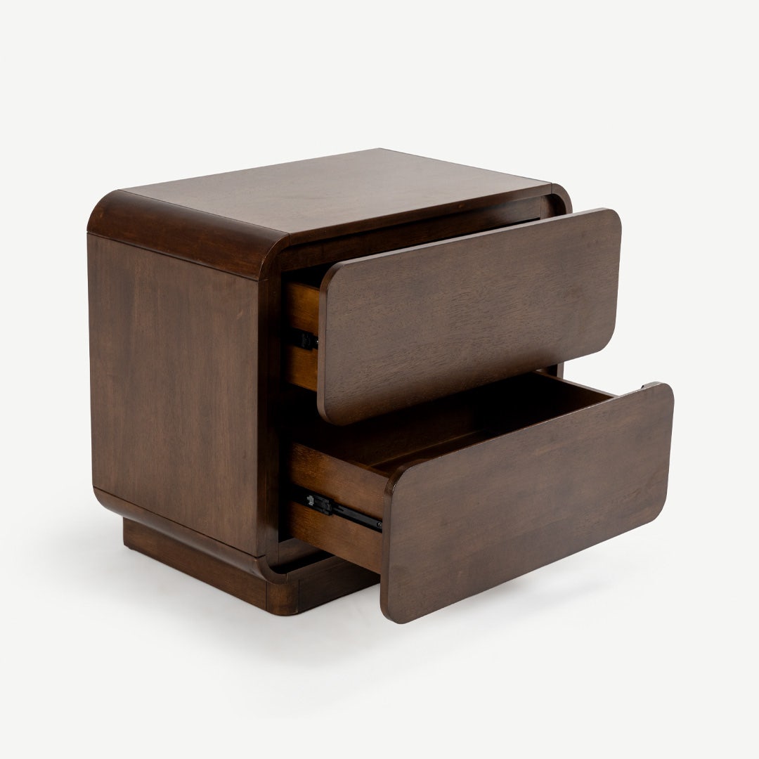 Melbi Bedside Table Walnut