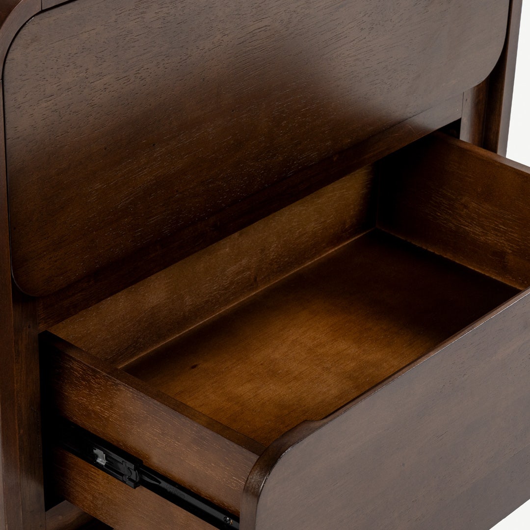 Melbi Bedside Table Walnut