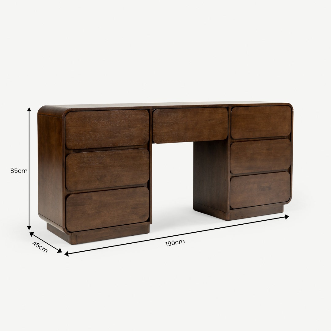 Melbi Dressing Table Walnut