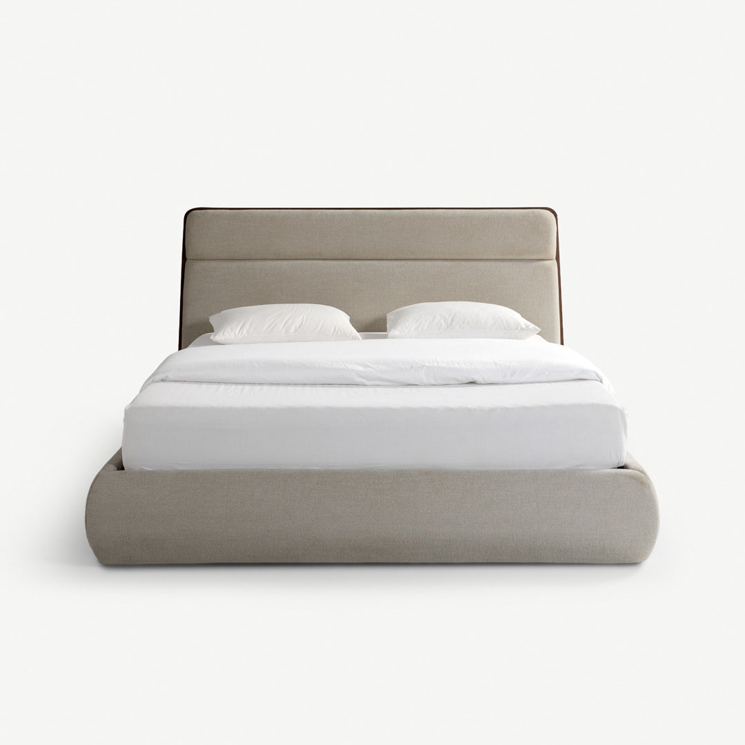 أوري سرير كينج 180x200 سم - جوز هند