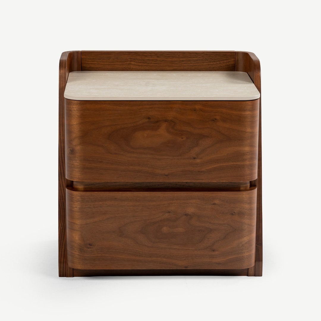 Orry Bedside Table Walnut
