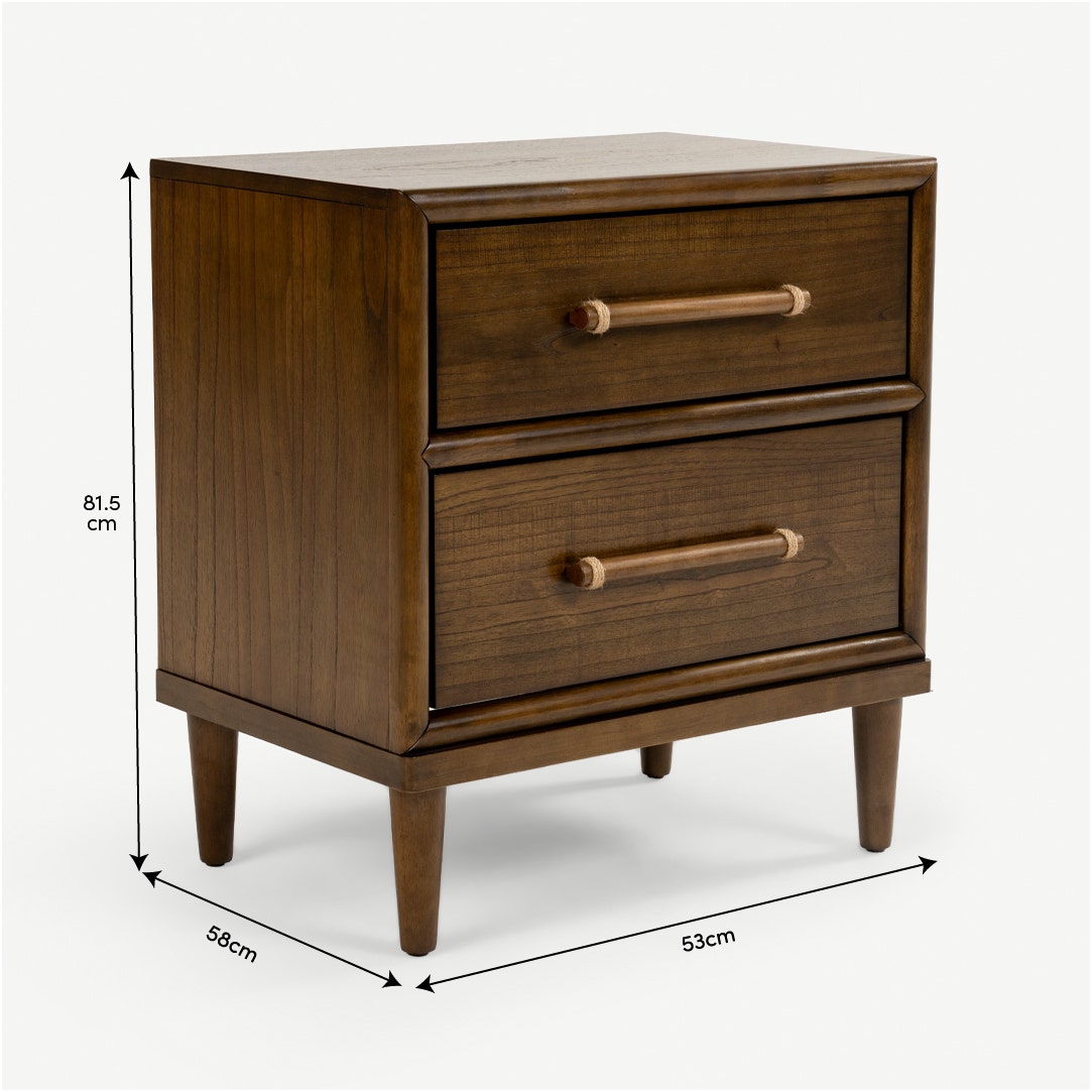 Nomad Bedside Table Walnut